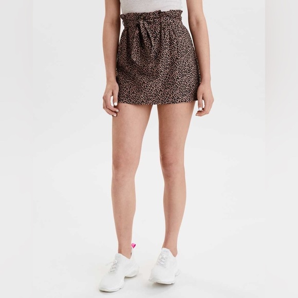 American Eagle Outfitters Dresses & Skirts - American eagle leopard paper bag skirt